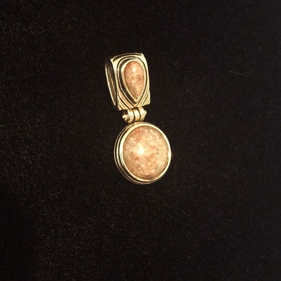 Lia Sophia Two Stone Pendant - Picture 2 of 5